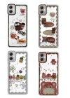 BFS  Samsung Galaxy A05 Kılıf Sweet Desenli Silikon Kapak - Açık Mavi