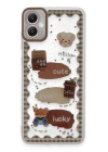 BFS  Samsung Galaxy A05 Kılıf Sweet Desenli Silikon Kapak - Şeffaf