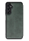 BFS  Samsung Galaxy A05S Kılıf Flip Cover - Koyu Yeşil