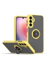BFS  Samsung Galaxy A05S Kılıf Montreal Yüzüklü Silikon Kapak - Sarı