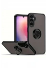 BFS Samsung Galaxy A05S Kılıf Montreal Yüzüklü Silikon Kapak - Siyah