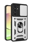 BFS  Samsung Galaxy A05S Kılıf Pars Lens Yüzüklü Silikon - Gümüş