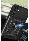 BFS  Samsung Galaxy A05S Kılıf Pars Lens Yüzüklü Silikon - Lacivert