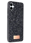 BFS  Samsung Galaxy A06 Bright Simli Kapak - Siyah