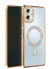 BFS  Samsung Galaxy A06 Joke Simli Magneticsafe Kılıf - Gold