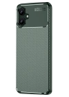 BFS  Samsung Galaxy A06 Kılıf Auto Focus Karbon Kapak - Koyu Yeşil