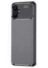 BFS  Samsung Galaxy A06 Kılıf Auto Focus Karbon Kapak - Siyah