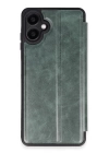 BFS  Samsung Galaxy A06 Kılıf Flip Cover - Koyu Yeşil