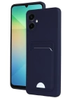 BFS  Samsung Galaxy A06 Kılıf Kelvin Kartvizitli Silikon - Lacivert