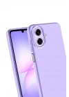 BFS Samsung Galaxy A07 Nano içi Kadife Silikon - Lila