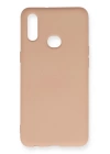 BFS  Samsung Galaxy A10S Kılıf Nano içi Kadife Silikon - Pudra