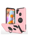BFS  Samsung Galaxy A11 Kılıf Elit Yüzüklü Kapak - Pembe