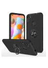 BFS  Samsung Galaxy A11 Kılıf Elit Yüzüklü Kapak - Siyah