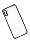 BFS  Samsung Galaxy A11 Kılıf Miami Şeffaf Silikon - Lacivert