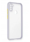 BFS Samsung Galaxy A11 Kılıf Miami Şeffaf Silikon - Lila