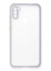 BFS  Samsung Galaxy A11 Kılıf Miami Şeffaf Silikon - Lila