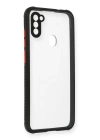 BFS  Samsung Galaxy A11 Kılıf Miami Şeffaf Silikon - Siyah