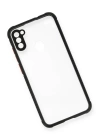 BFS  Samsung Galaxy A11 Kılıf Miami Şeffaf Silikon - Siyah
