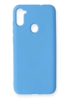 BFS  Samsung Galaxy A11 Kılıf Nano içi Kadife Silikon - Mavi