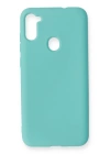 BFS  Samsung Galaxy A11 Kılıf Nano içi Kadife Silikon - Turkuaz