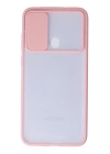 BFS  Samsung Galaxy A11 Kılıf Palm Buzlu Kamera Sürgülü Silikon - Pembe