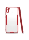 BFS  Samsung Galaxy A11 Kılıf Platin Silikon - Kırmızı