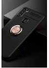 BFS  Samsung Galaxy A11 Kılıf Range Yüzüklü Silikon - Siyah-Gold