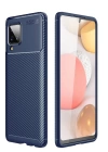 BFS  Samsung Galaxy A12 Kılıf Auto Focus Karbon Kapak - Lacivert