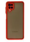 BFS  Samsung Galaxy A12 Kılıf Montreal Silikon Kapak - Kırmızı