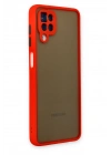 BFS  Samsung Galaxy A12 Kılıf Montreal Silikon Kapak - Kırmızı