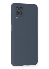 BFS  Samsung Galaxy A12 Kılıf Nano içi Kadife Silikon - Gri