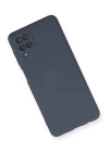 BFS  Samsung Galaxy A12 Kılıf Nano içi Kadife Silikon - Gri