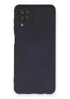 BFS  Samsung Galaxy A12 Kılıf Nano içi Kadife Silikon - Lacivert