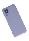 BFS  Samsung Galaxy A12 Kılıf Nano içi Kadife Silikon - Lila