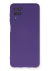 BFS  Samsung Galaxy A12 Kılıf Nano içi Kadife Silikon - Mor