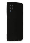 BFS  Samsung Galaxy A12 Kılıf Nano içi Kadife Silikon - Siyah