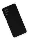 BFS  Samsung Galaxy A12 Kılıf Nano içi Kadife Silikon - Siyah