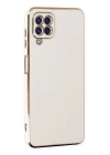 BFS  Samsung Galaxy A12 Kılıf Volet Silikon - Beyaz