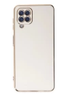 BFS  Samsung Galaxy A12 Kılıf Volet Silikon - Beyaz