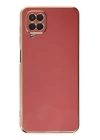 BFS  Samsung Galaxy A12 Kılıf Volet Silikon - Kırmızı