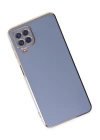 BFS  Samsung Galaxy A12 Kılıf Volet Silikon - Mavi