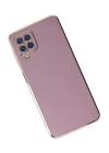 BFS  Samsung Galaxy A12 Kılıf Volet Silikon - Mor
