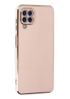 BFS  Samsung Galaxy A12 Kılıf Volet Silikon - Pembe