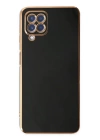 BFS  Samsung Galaxy A12 Kılıf Volet Silikon - Siyah