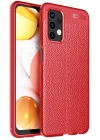 BFS  Samsung Galaxy A13 4G Kılıf Auto Focus Kapak - Kırmızı