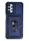 BFS Samsung Galaxy A13 4G Kılıf Pars Lens Yüzüklü Silikon - Lacivert