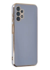 BFS  Samsung Galaxy A13 4G Kılıf Volet Silikon - Mavi