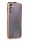 BFS  Samsung Galaxy A14 4G Kılıf  Lensli Silikon - Gold