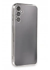 BFS  Samsung Galaxy A14 4G Kılıf  Lensli Silikon - Gümüş