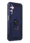 BFS  Samsung Galaxy A14 4G Kılıf Sofya Yüzüklü Silikon Kapak - Lacivert